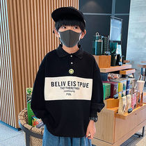 Children boy necropolis for spring and autumn with long sleeves POLO shirt 2022 new boy CUHKs Korean version of the collar blouses