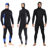 3mm diving suit men wet clothes free diving fishing and hunting suit two-piece split