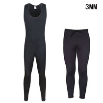 New 3MM one-piece diving suit one-piece strap pants wet shoulder pants mens wet pants outdoor surf trousers