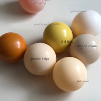 Ins vintage cream color round balloon birthday party set up supplies store open kindergarten graduation decoration