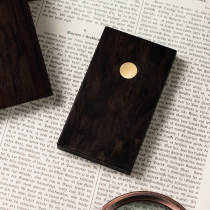 (To the real business card holder) create a woodworking room mens business wooden business card box with creative gifts to send father plot men