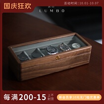(Time watch box) create woodworking room high-end solid wood watch box watch jewelry to send boys birthday gifts