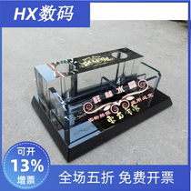 Crystal microphone bracket black practical multifunctional desktop microphone holder KTV hotel supplies free lettering