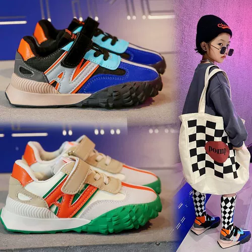 Детская демисезонная универсальная спортивная обувь, флисовые удерживающие тепло туфли для мальчиков для отдыха, популярно в интернете