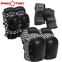 PRO-TEC USA imported skateboard protective gear Adult childrens longboard roller skating bicycle BMX wrist knee and elbow set