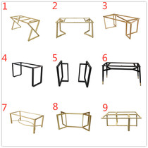 Custom wrought iron table foot bracket large board table coffee table desk marble dining table feet desk feet bar metal legs