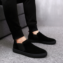 Mens shoes autumn 2021 new high board shoes Leisure one pedal loafers lazy shoes mens trendy shoes Wild
