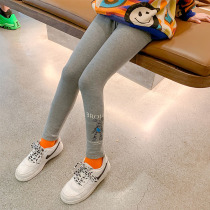 Girl Beats Bottom Pants Spring Autumn Wear 2022 New CUHK Scout Trendy Children Fix 100 Lap Elastic Pants