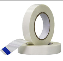 Fiber tape high density non-marking binding strong adhesion high temperature resistant milky white striped glass fiber tape