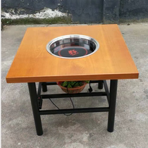 Road side market stall small short hot pot table barbecue table barbecue kebab skewers Hong Kong style side stoves table
