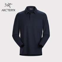 ARCTERYX Archaeopteryx Men Lightweight Quick Dry CAPTIVE LS Long Sleeve Polo Shirt