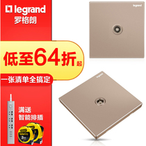 Legrand Switch Socket Panel Type 86 Limited TV Socket Yijing Rose Gold Cable TV Socket Panel