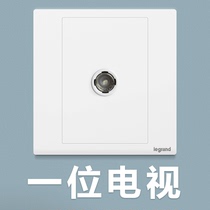 Roglang Lang Chun Magnolia White Socket Panel TV Socket Cable Socket 86 Type tcl White