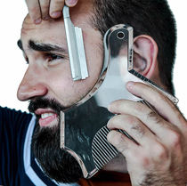 Beard styling mold beard Styler template men care comb sideburns trim silhouette tool