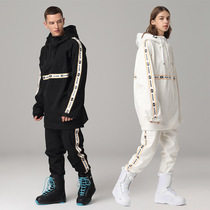 New ski suit suit sports men and womens veneer snow suit waterproof windproof and warm breathable ski pants suit