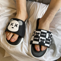 Sesame Street Slippers Mans Tide Summer Men Outwear Casual Beach Shoes Bear bear printed Soft bottom of the house Cool Drag