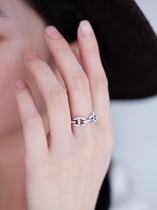 ollie is a cat｜925 silver made old pig nose ring open adjustable day retro