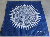 Guizhou batik square towel handkerchief custom specialty small goods handmade plant blue dye copper drum pattern 30#30