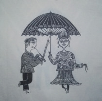 Batik Batik Painting Customized Various Batik Custom Miao Batik Love Pattern Character Pattern Custom Danzhai Batik