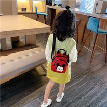 Childrens shoulder bag fashion bag tide cute cute cartoon girl Hand bag wild primary school girl canvas bag