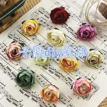 Diy Joy Sugar Gift Boxes Accessories Flowers Emulation Tea Rose Small Tea Buds Hat Shoes Matching Wedding Decorations Flowers