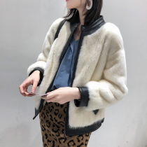 zqqz imported whole mink coat women 2021 New slim tide fashion short mink fur coat D107