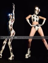 Weiyijias new snake pattern led light headgear set for show gogo nightclub bar costume a