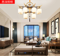 New Chinese chandelier living room lamp welcome pine lamp simple Chinese wrought iron retro dining room study lamp fixture lighting