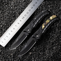 Stainless steel fruit knife sharp high hardness peeling folding knife multi-function mini portable portable survival knife