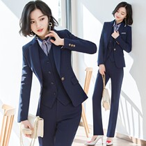 Suite suit female spring and autumn long sleeve black suit coat menu dress college student professional interview suit