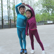 Crane brand large and medium childrens tights long sleeve suit mens ski quick-drying underwear womens football basketball base trousers