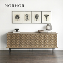 Imported MaisonSauvage Nordic RANGI solid wood TV cabinet storage sideboard natural Q