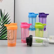 Lid shaking Cup plastic sports Cup fitness milkshake substitute meal powder protein powder mixing cup gift hand Cup