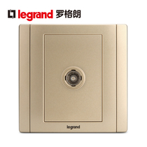 tcl Legrand switch socket panel Meihan Champagne gold wall socket TV socket Cable TV socket