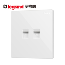 TCL Rogrand switch socket panel classic white two-digit telephone bilingual audio plug signal type 86