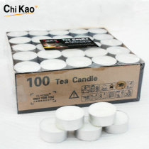 Qizao tea stove base tea wax heating boiled tea candle heat continuous burning 100 a box