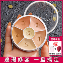 Six-colour flawless disc Flawless Cream Makeup Artist Special God Instrumental Shade black eye Circle Dry Pidodo woman
