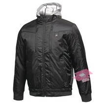 LOTTO Le Tu Men's Double Thickened Warm Cotton Clothes Hooded Removable Windproof Cotton Jacket
