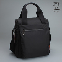 FIDO DIDO mens shoulder bag briefcase Oxford cloth vertical mens bag simple business and leisure British