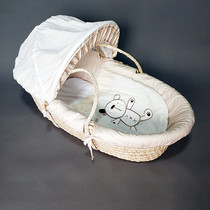  Newborn baby straw sleeping basket basket portable basket Basket lying flat cradle Car lightweight baby portable bed