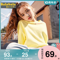 Balabala girls necropolis for childrens undershirt 2022 spring clothing new childrens childrens compassionate Korean version of autumn