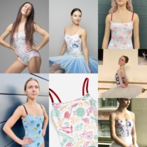 Thrilled crispy lotus root CHAMELEON CHAMELEON sling Collection 2 ballet body suit jumpsuit swimsuit