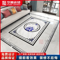 Parquet tile 800x800 Chinese living room entrance hall floor tiles puzzle carpet tile shape