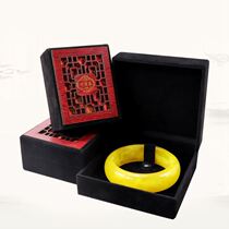 Bracelet jewelry box Carved collectible Buddha beads pendant bracelet box Classical Chinese brocade necklace bracelet packaging