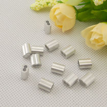 JLS double hole aluminum chuck steel wire hanging code accessories 8 word aluminum jacket aluminum chuck Aluminum buckle wire rope chuck