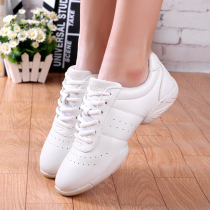 Competitive aerobics shoes White adult sports La La exercise shoes Training competition shoes Soft-soled childrens exam dance shoes