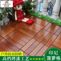 Outdoor balcony floor self-repaving floor anti-corrosion wood floor outdoor garden terrace indoor laying assembly board
