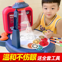 Childrens projection drawing board toys intelligent painting graffiti artifact 2 year old baby boy 3 women 4 plastic painting 5 Gifts