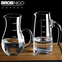 Crystal glass with scale white wine wine separator Red wine wine trumpet decanter Household pour jug jug