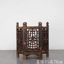 The Qing Dynasty Lotus Shelf Flower Shelf Flower Several Ancient Antique Collections Home Furnishings Folk Ancient Old Objects Swing Piece Old Furniture